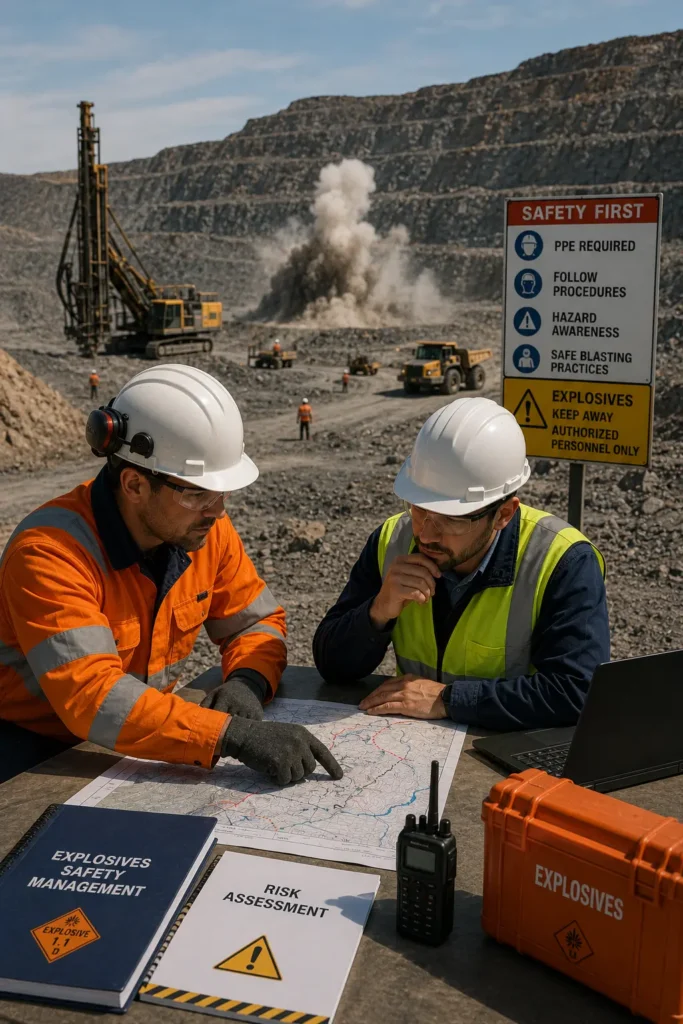Specialized mining safety and explosives consulting on site