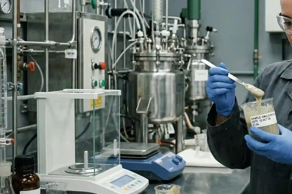 Bulk emulsion explosives laboratory testing