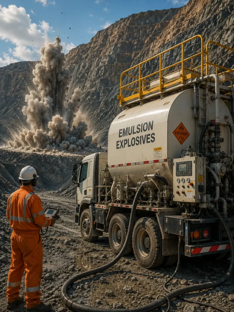 bulk-emulsion-explosives-truck-in-open-pit-mining-operation