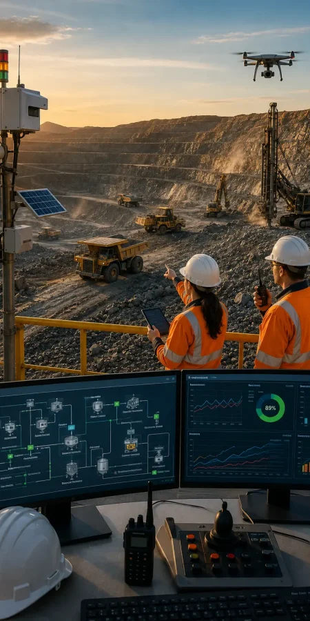 Mining systems automation and operational safety monitoring